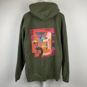 Peloton Full Zip Hoodie Sweatshirt Olive Green Together We Go Far Mens 2XL‎